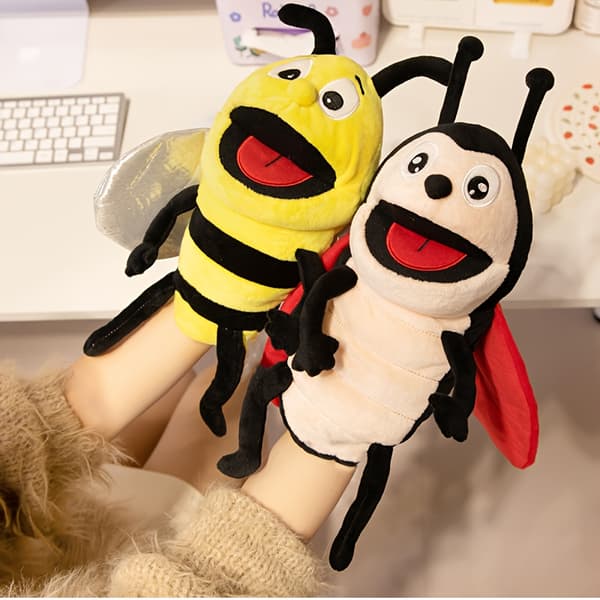 Påskhareöronpannband - Fluffig Kaninhåraccessoar Ladybug