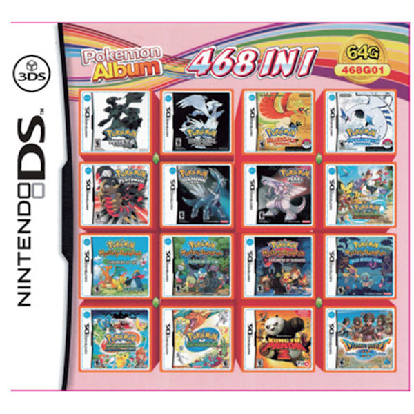 Kompilerings-spelkassett för Nintendos DS 3DS 2DS Super F