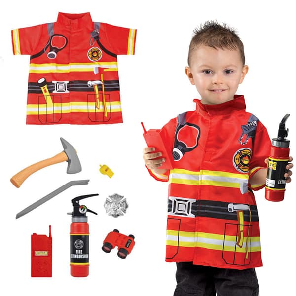 Halloweenpresenter till barn: rollspelsdräkter, Short-sleeved firefighters