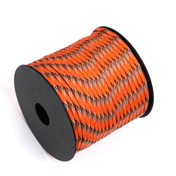 50M 7 Core Paracord Rope Outdoor Polyester Parachute Line Campi H