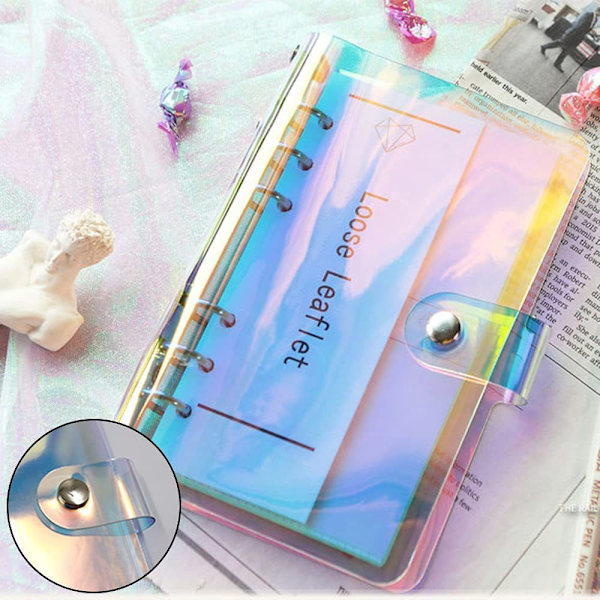 A6 PVC Notesbog Binder Cover Planner TRANSPARENT{AZC} transparent