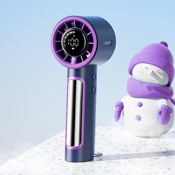 Kannettava juokseva valomainos, nopea tuuletin, pöytämallinen digitaalinäyttö, USB-turbo, pieni tuuletin säädettävällä nopeudella ja jääpakkauksella blue
