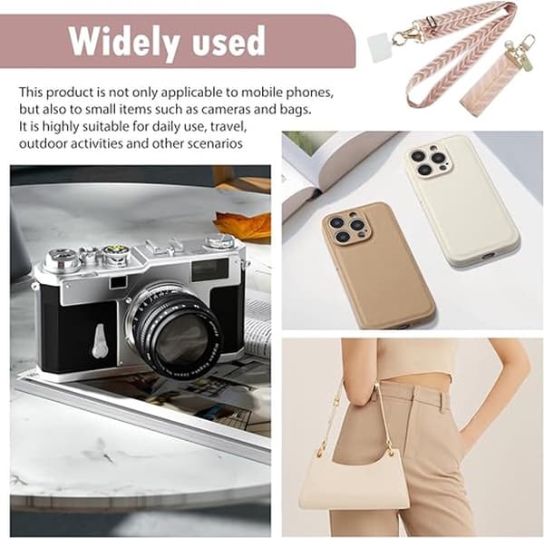 Telefon Snor Rem til Håndled Hals Crossbody - Universal Smartphone Snorholder til iPhone Samsung