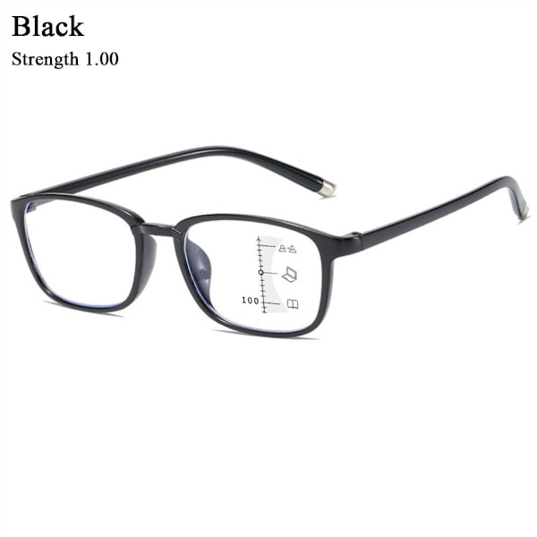Læsebriller Presbyopi Briller SORT STYRKE 1.00 sort black Strength 1.00-Strength 1.00