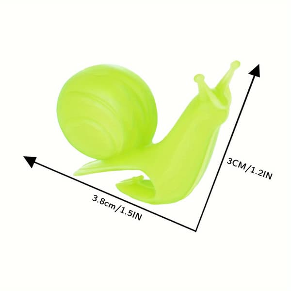 Snegleformet Te BAAC Holder Silikone Te Si med Farverigt Design 5pcs
