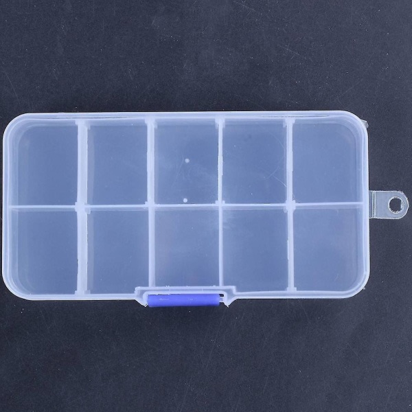 2 kpl 10-paikkainen kannettava muovivastuksen elektroninen case