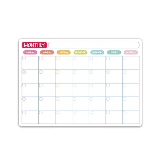 Magnetic Refrigerator Magnet Set - Calendar, Weekly Planner, and To-Do List for Home and Office