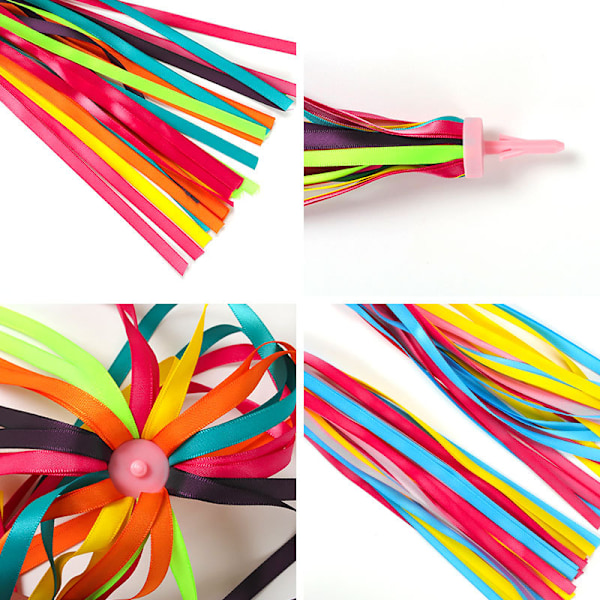 1 par barncykel tofsar sparkcykel styre streamers 4