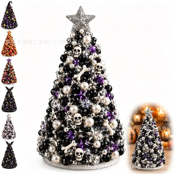 Gør-det-selv perlebesat Halloween-træ håndværkssæt Beaded Halloween Tree - Monster