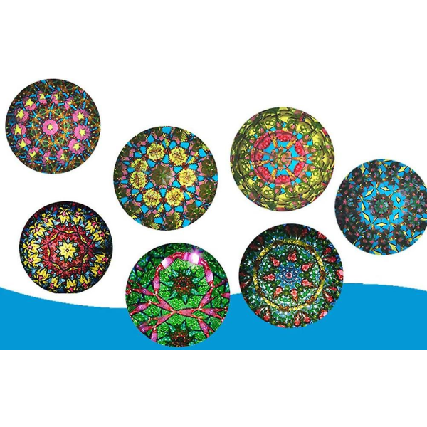Sett med 2 (tilfeldig farge) magisk roterende kaleidoskop, verdensklassiske kaleidoskop, beste bursdagsgave for barn og voksne
