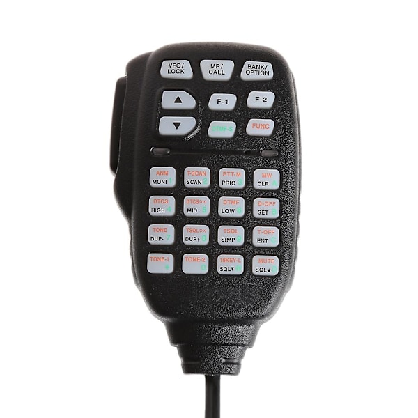 Portabel DTMF Modulär 8-Pin Fjärrhögtalarmikrofon Mic PTT HM-133V För ICOM Black