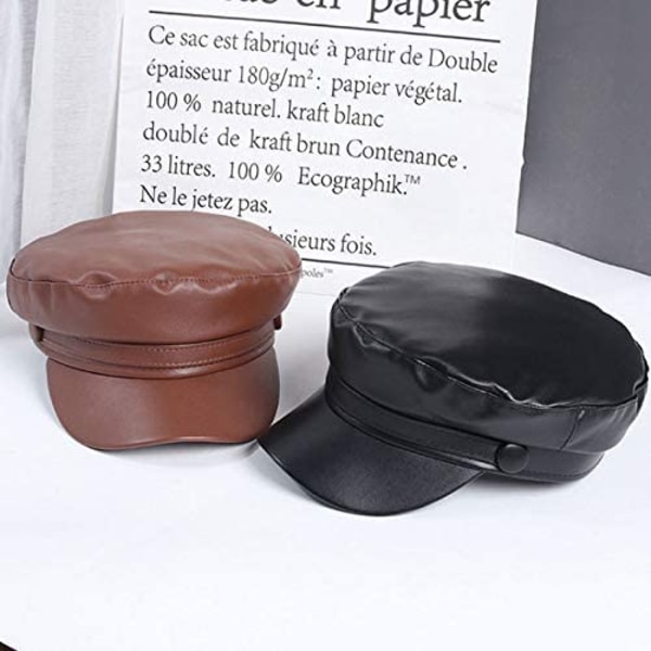 Dame Visor Baret Newsboy Papirboy Maler Kasket Hat Græsk Fisker Sejler Fiddler Hat