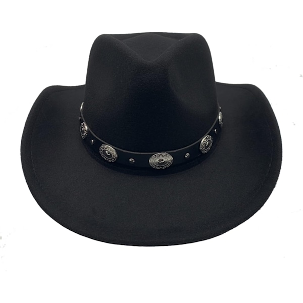 Dame Cowboy Hat Herre Western Hat Cowboy Filt Hat - Perfekt