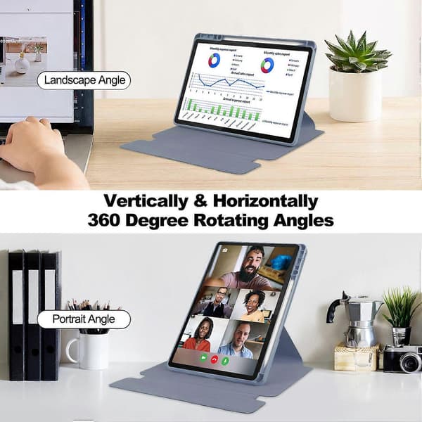 Kotelo Lenovo Tab M11/Xiaoxin Pad 11 2024 PU+Akryyli Tablet Jalustakotelo Bluetooth-näppäimistöllä Multicolor Multicolor Style E
