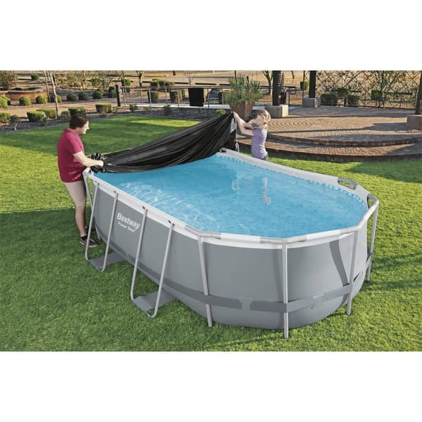 Bestway Poolskydd 418x230 cm Black Black
