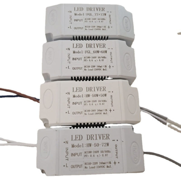Cirkelformad LED-strömkälla Transformator AC180-260V LED-drivare för lampa
