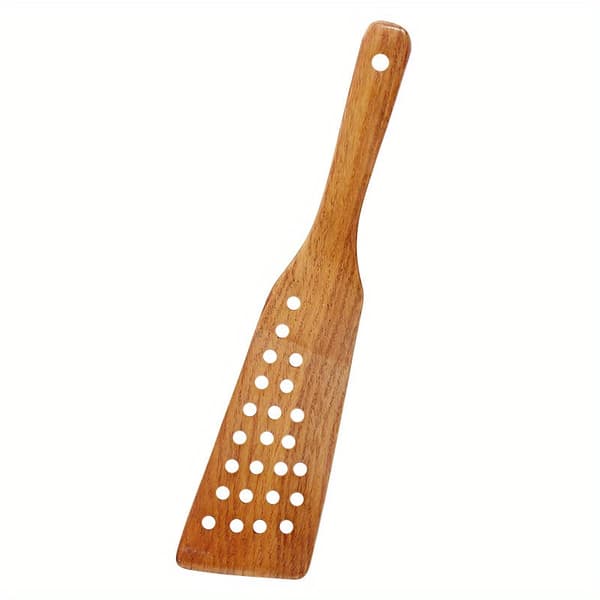 Non-stick multifunktionell träspatel, pannkaksstekspade och hålspade köksredskap 1pc