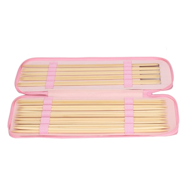 40 st Bambu Stickor Dubbelspetsiga Långa Virknålar för Tröjor Handskar 2.5 till 6.0MM