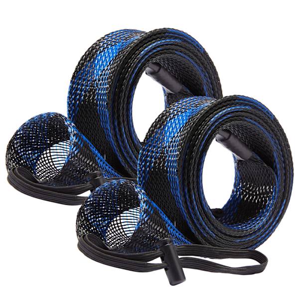 Bassdash Fiske Stang Etui Beskyttende Stang Oppbevaring for Casting og Spinning Black Blue