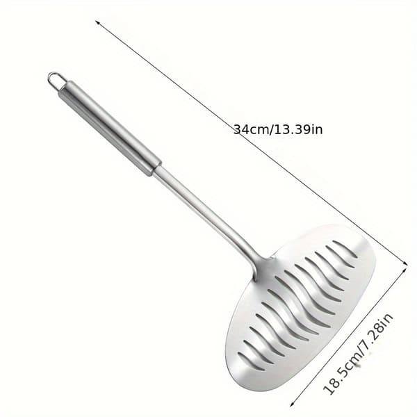 Fisk- og stekespade i rustfritt stål, ripefri snu-spatel for grilling, steking og baking