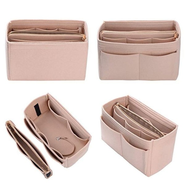 Purse Organizer Insert, Felt Bag Organizer with Zipper, Purse &