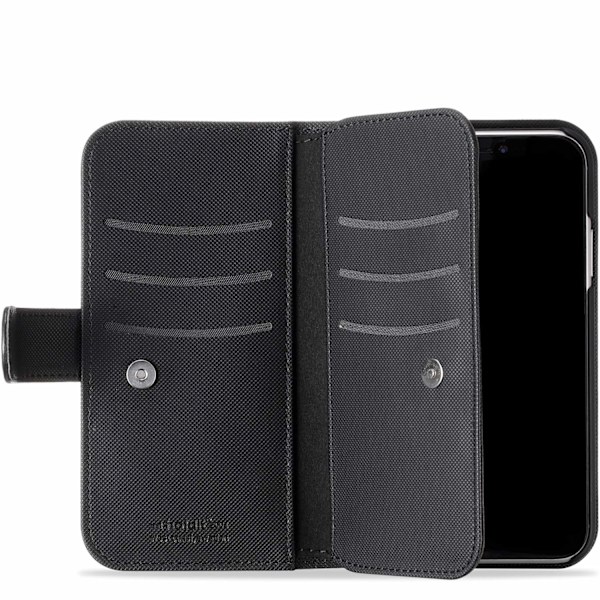 held iPhone 11 / XR - Flerfacks 2i1 Magnetiskt Fodral / Skal - Svart_xx Black Black