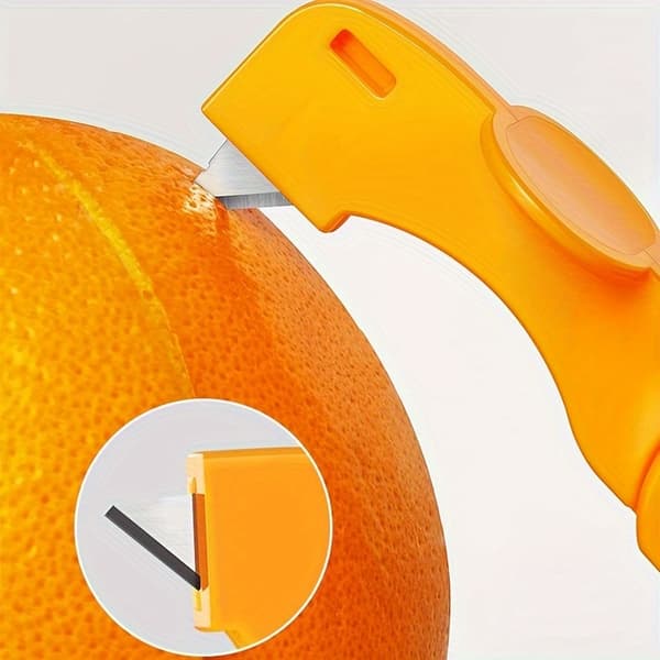 Appelsinskreller med sammenleggbart håndtak, sitron- og grapefruktskreller i plast, enkel