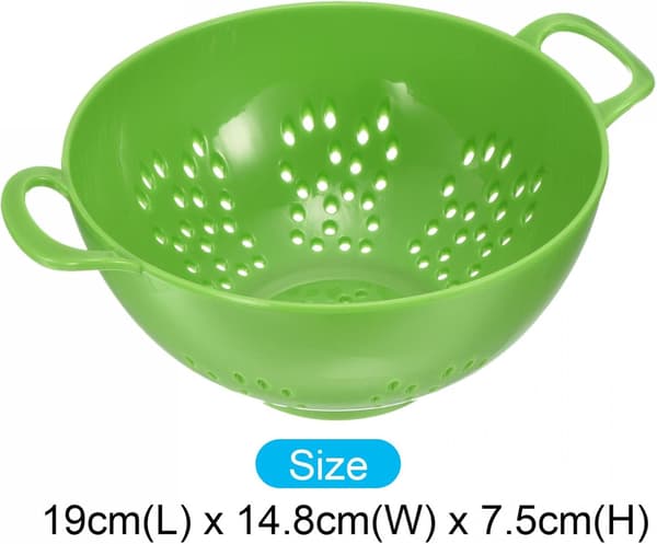 Dobbel håndtak matsil, risvask sil, frukt pasta vann sil