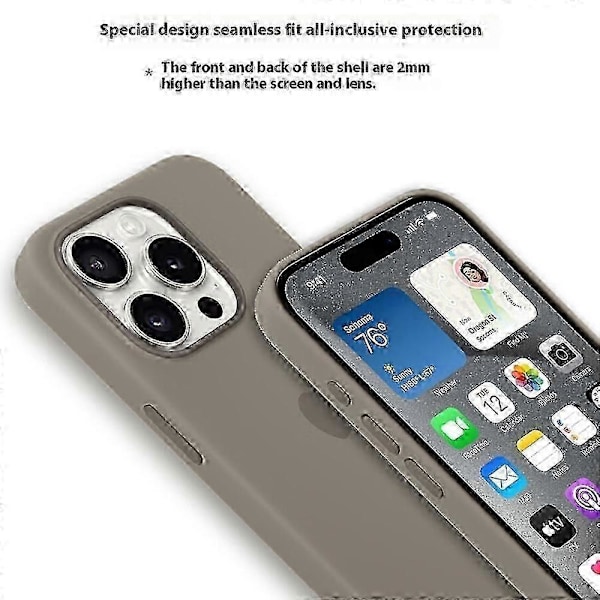 Silikondeksel til iPhone 15 Pro Yellow