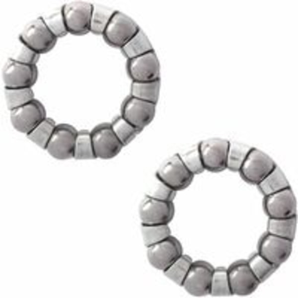 2x Stålkulelager for sykkel 19mm 29mm 9 kuler 6,35mm Universal DIY kranksett