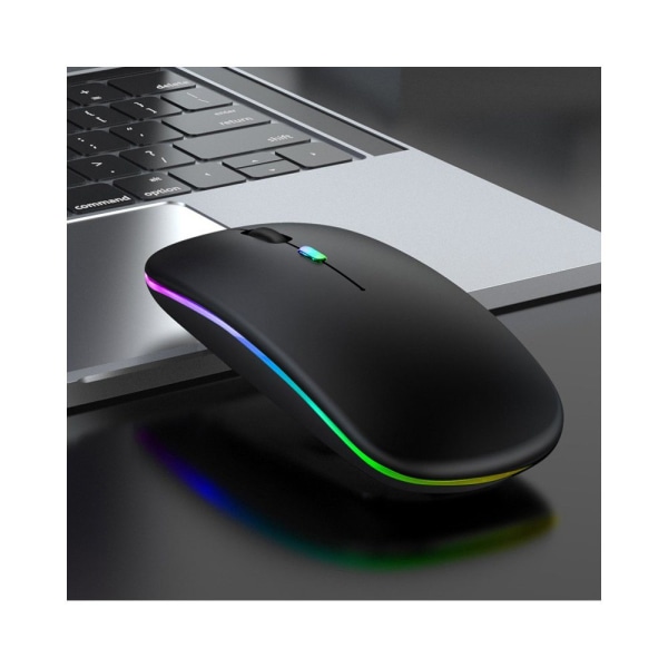 Trådlös mus som är lämplig för bärbar dator kan ladda LED Bluetooth -mus trådlös ultratunn/stum trådlös mus