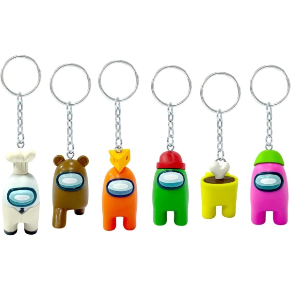 6-pack Among Us Keychain Figures Mystery Bag S2