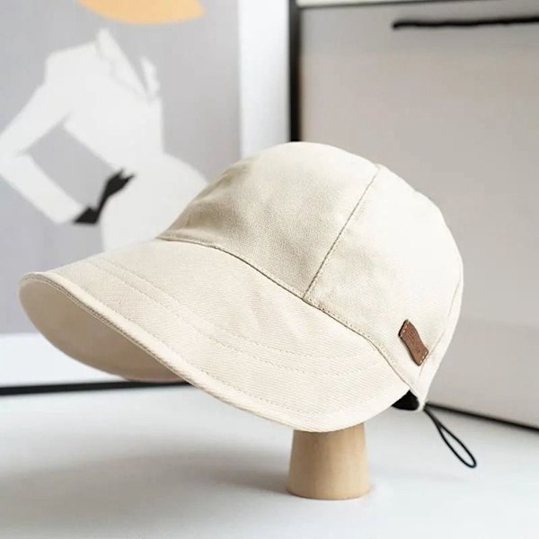 Denim Bucket Hatte Dame Sommerhat BEIGE_xx Beige