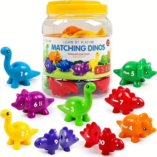 Dinosaur Bogstavsmatch: Engagerende alfabetspil - Store og små bogstaver