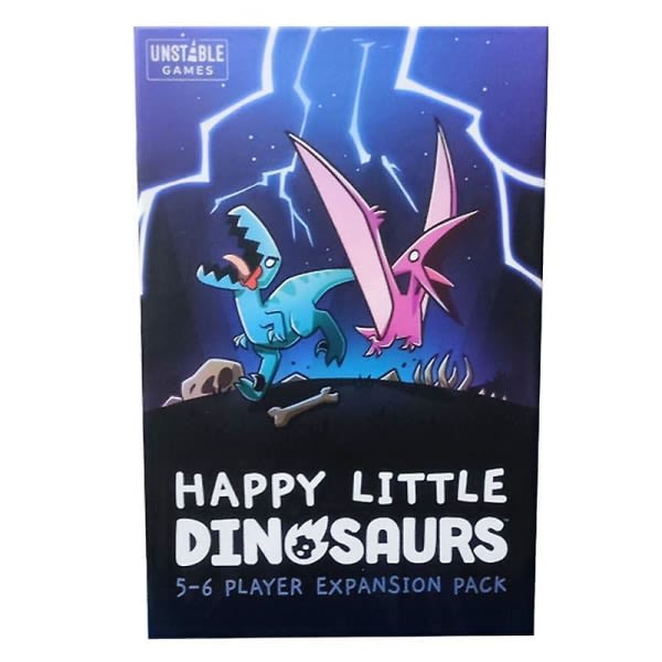 Engelsk versjon Happy Little Dinosaurs Happy Little Dinosaur Expansion Brettspill Kort Strategispill Utvidet versjon