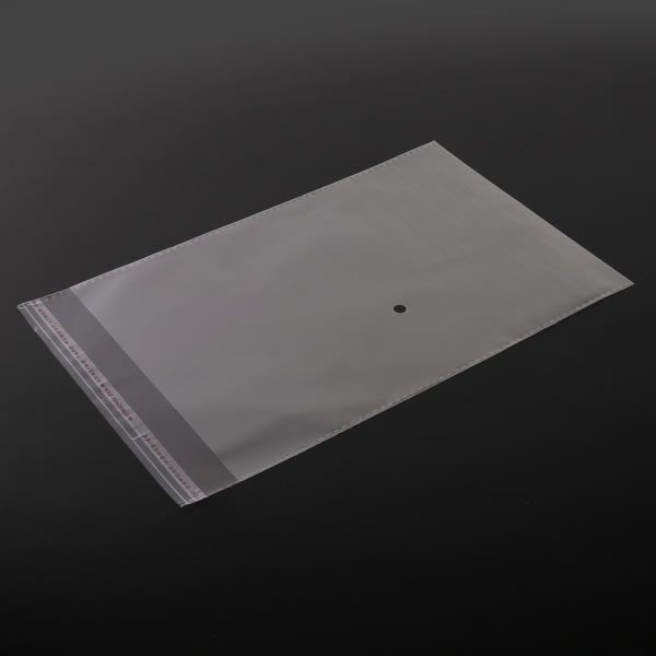 100st Multifunktionella transparenta självhäftande plastpåsar för