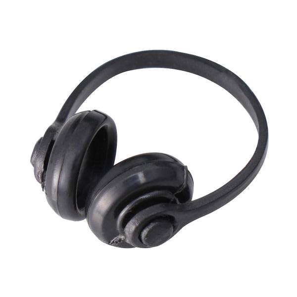 2 st 1:12 dockhus mini hörlurar modell headset modell dockhus tillbehör (svart) (svart)