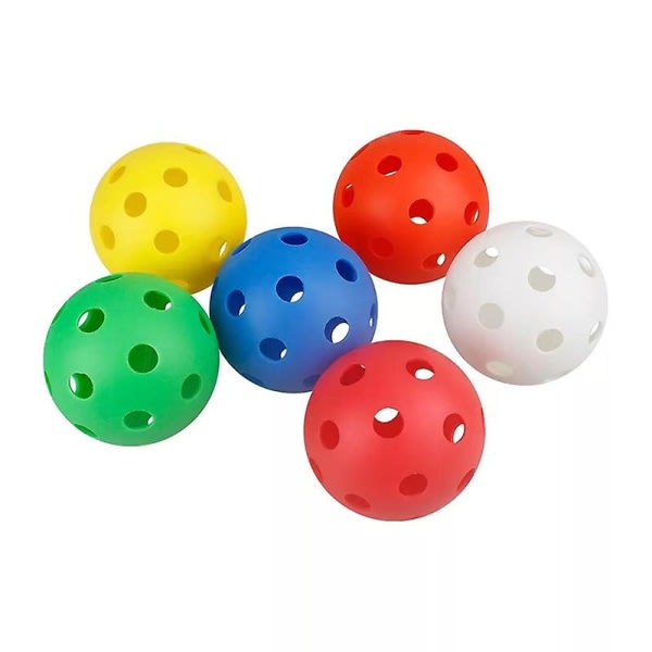 Golføvelsesballer, luftstrøm hule øvelsesgolfballer, golføvelsesballer i plast for svingtrening Driving Range Hjem Golfspill Utendørs Voksne