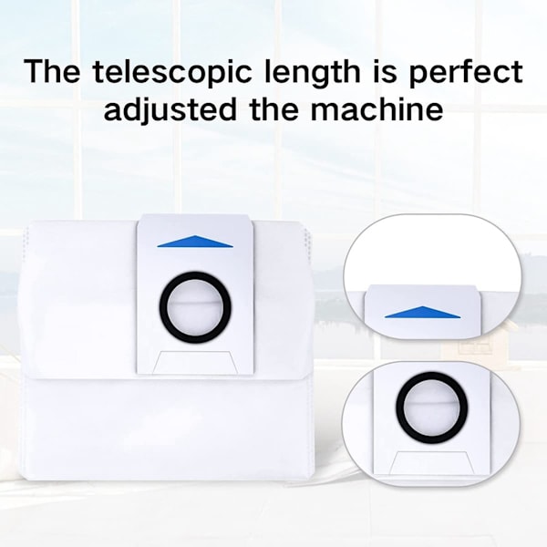 stk Støvsugerposer for ECOVACS DEEBOT X1 Omni Auto-Empy Station, 3L Kapasitet Erstatningspose for ECOVAS Omni X1/X1 Plus