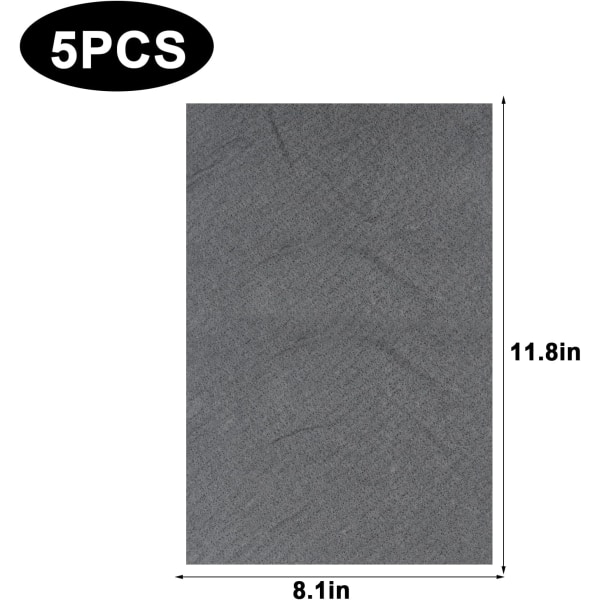 Stk fortykket Magic mikrofiberklud Genanvendelig No Trace Glasrenseklud Vinduespudseklude (grå)