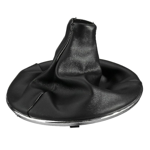 Gear Stick Shift Knob Gaiter Boot Cover Læder W/ Ramme Passer Til Fiat 500c 07-15