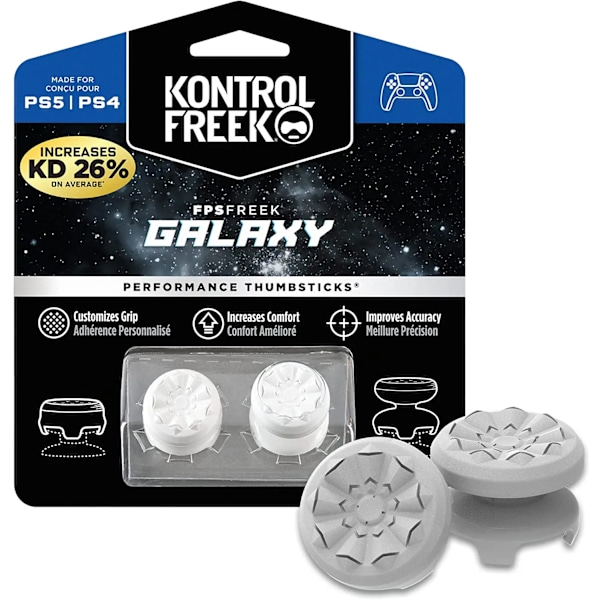 KontrolFreek FPS Freek Galaxy för Playstation PS4 5 High-Rise Analog Stick Joystick Controller Prestanda Tumstockar PS5 4-2