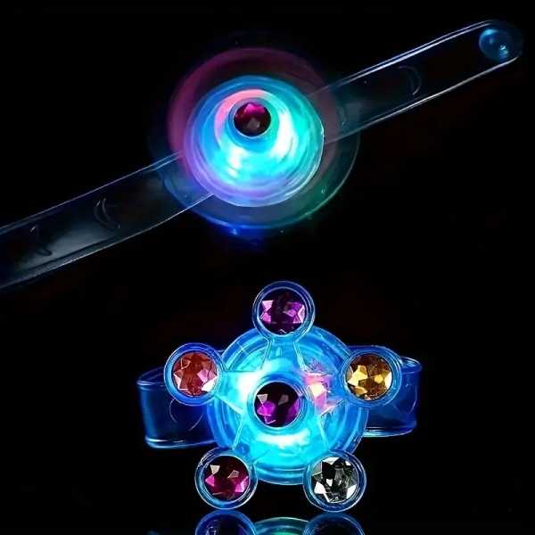 Rotary Gyro Watch Armbånd Legetøj til børn - Lys op og spin for endeløs sjov!