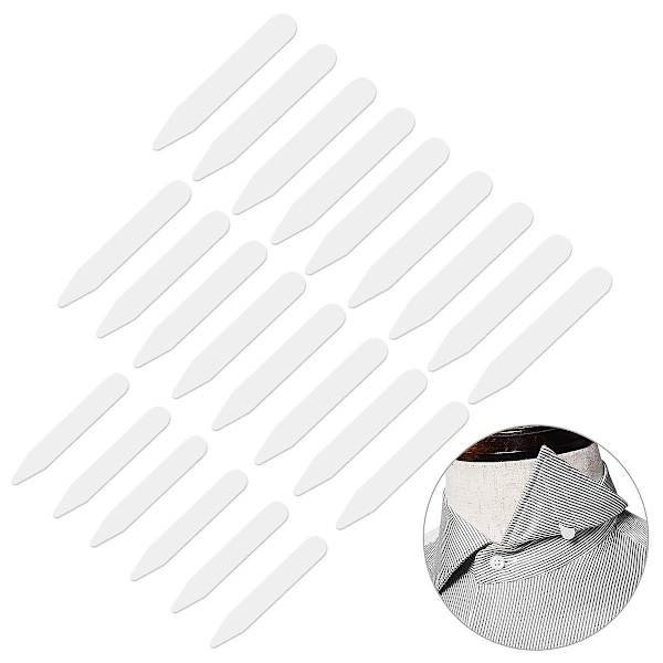 Vorcool 200 st. vita plastkragstift i 3 storlekar