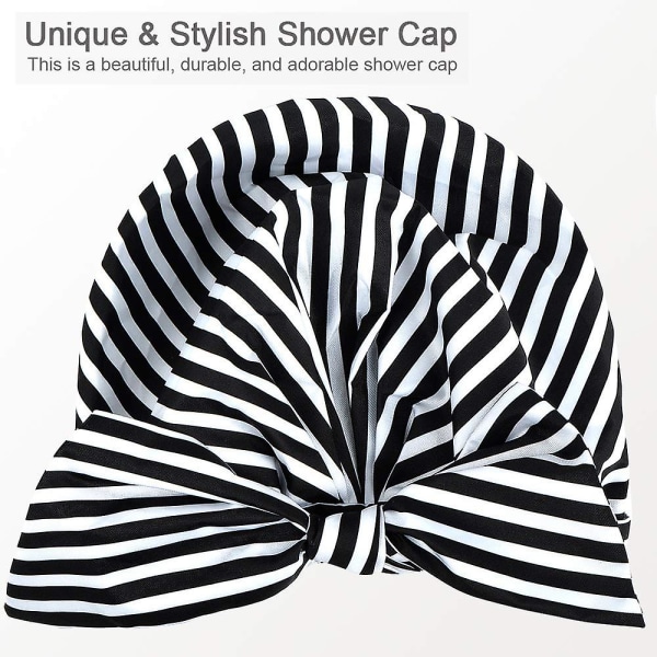 Hower Cap til kvinder, stilfuld vandtæt badehætte af høj kvalitet