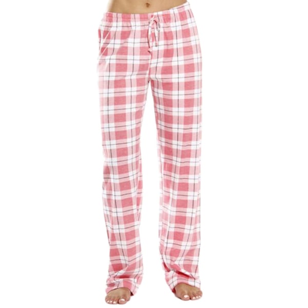 Steampunk-henkiset joustavat pyjama-housut, rennot ja väljät loungewear-housut, vaaleanpunainen Pink XXL