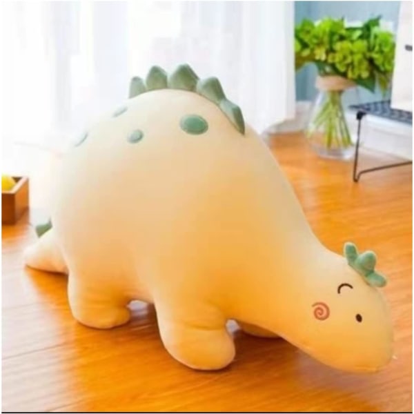 Bubble Dragon Plys udstoppet legetøj Dinosaur Plys dyredukke, sød plys dyrepude, fantastisk gave til børn (gul 18 tommer)