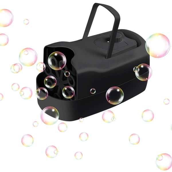 Bubble Machine Automaattinen kuplanpuhallin Kannettava ladattava Bubble Maker C7v8, 100% Uusi