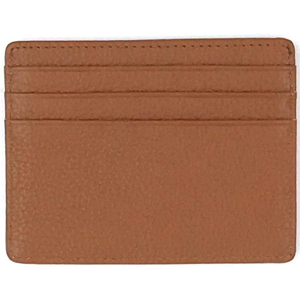 RFID Protect Slim Minimalist Pocket Läder Plånbok Kortfodral - Brun brown