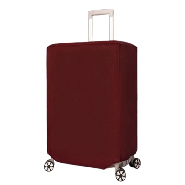 Vinfarvet kuffertbeskyttelse i non-woven materiale - holdbar, ridsefast og vandtæt Wine Red 28 inches